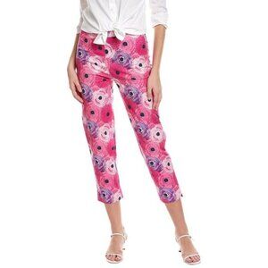 Frances Valentine Pink Straight Leg Pants Floral
